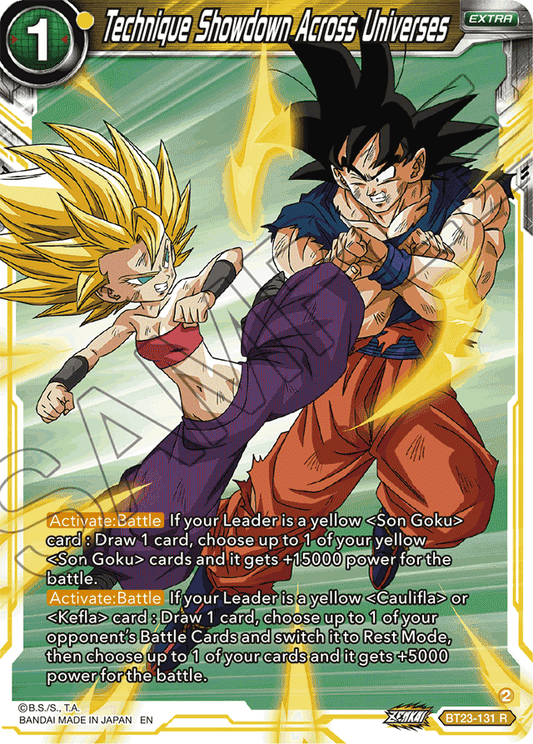 Technique Showdown Across Universes - Perfect Combination - Rare - BT23-131