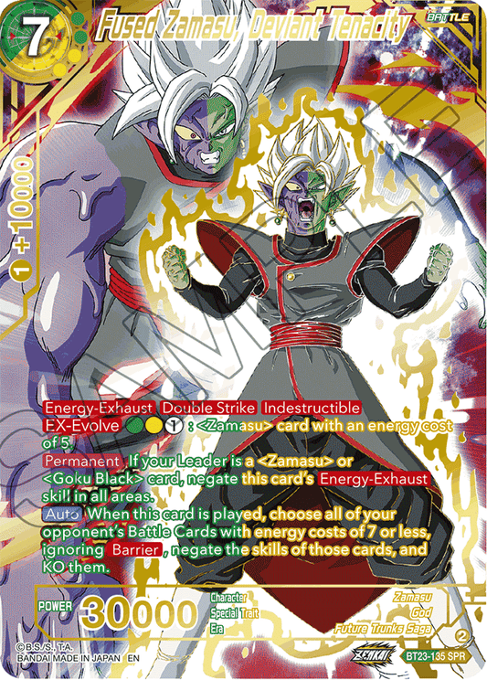 Fused Zamasu, Deviant Tenacity (SPR) - Perfect Combination - Special Rare - BT23-135