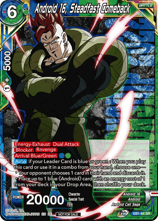 Android 16, Steadfast Comeback (Championship 2022 Celebration Pack) - Promotion Cards - Promo - EB1-64