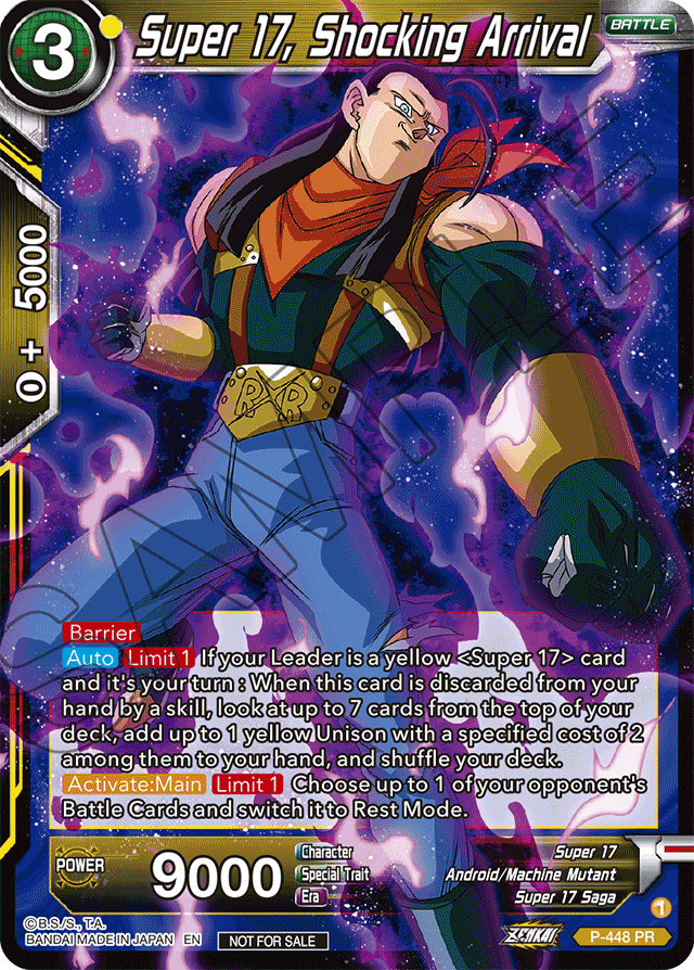 Super 17, Shocking Arrival (Zenkai Series Tournament Pack Vol.2) - Tournament Promotion Cards - Promo - P-448
