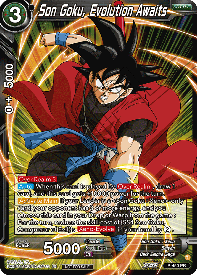 Son Goku, Evolution Awaits (Zenkai Series Tournament Pack Vol.2) - Tournament Promotion Cards - Promo - P-450