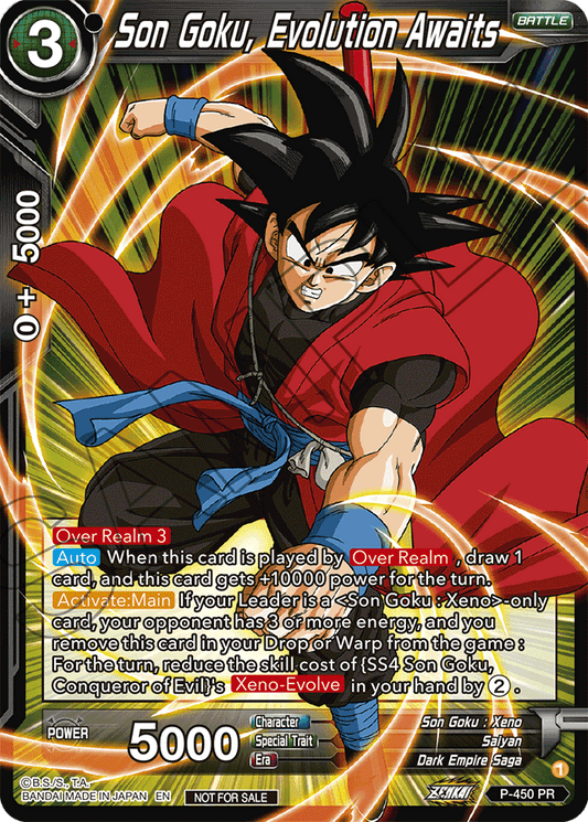 Son Goku, Evolution Awaits (Zenkai Series Tournament Pack Vol.2) - Tournament Promotion Cards - Promo - P-450