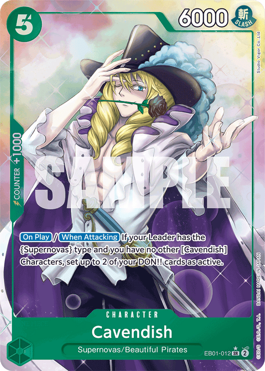 Cavendish (Alternate Art) - Extra Booster: Memorial Collection - SR - EB01-012