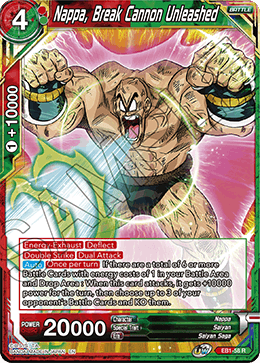 Nappa, Break Cannon Unleashed - Battle Evolution Booster - Rare - EB1-58