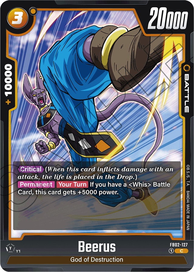 Beerus - FB02-127 - Blazing Aura - Common - FB02-127