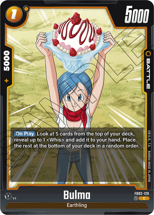 Bulma - FB02-129 - Blazing Aura - Common - FB02-129