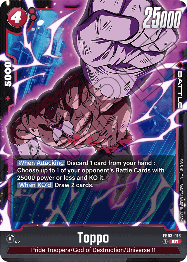 Toppo - Raging Roar - Super Rare - FB03-016