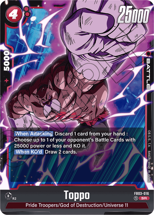 Toppo - Raging Roar - Super Rare - FB03-016