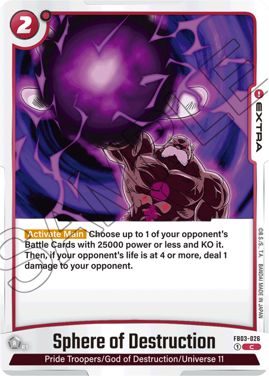 Sphere of Destruction - Raging Roar - Common - FB03-026