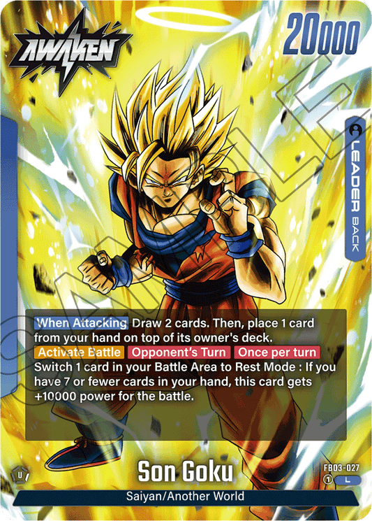 Son Goku - FB03-027 - Raging Roar - Leader - FB03-027