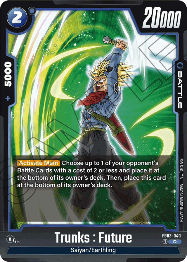 Trunks : Future - Raging Roar - Rare - FB03-040