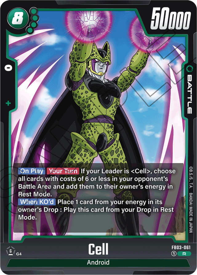 Cell - FB03-061 - Raging Roar - Rare - FB03-061