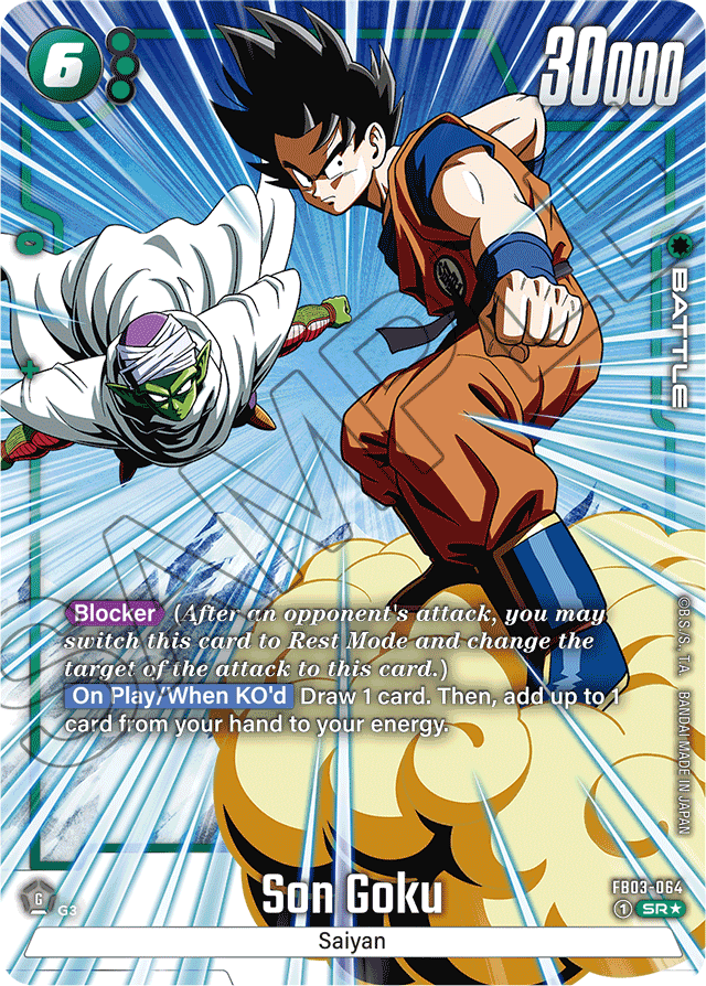 Son Goku - FB03-064 (Alternate Art) - Raging Roar - Super Rare - FB03-064