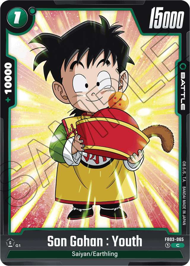 Son Gohan : Youth - FB03-065 - Raging Roar - Common - FB03-065