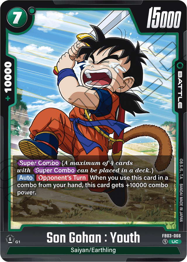 Son Gohan : Youth - Raging Roar - Uncommon - FB03-066