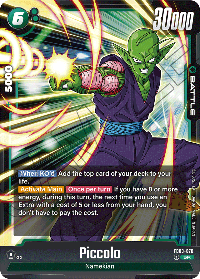 Piccolo - FB03-070 - Raging Roar - Super Rare - FB03-070