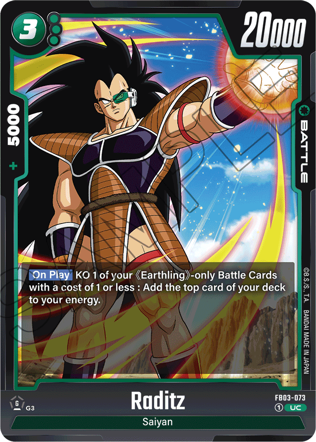 Raditz - FB03-073 - Raging Roar - Uncommon - FB03-073