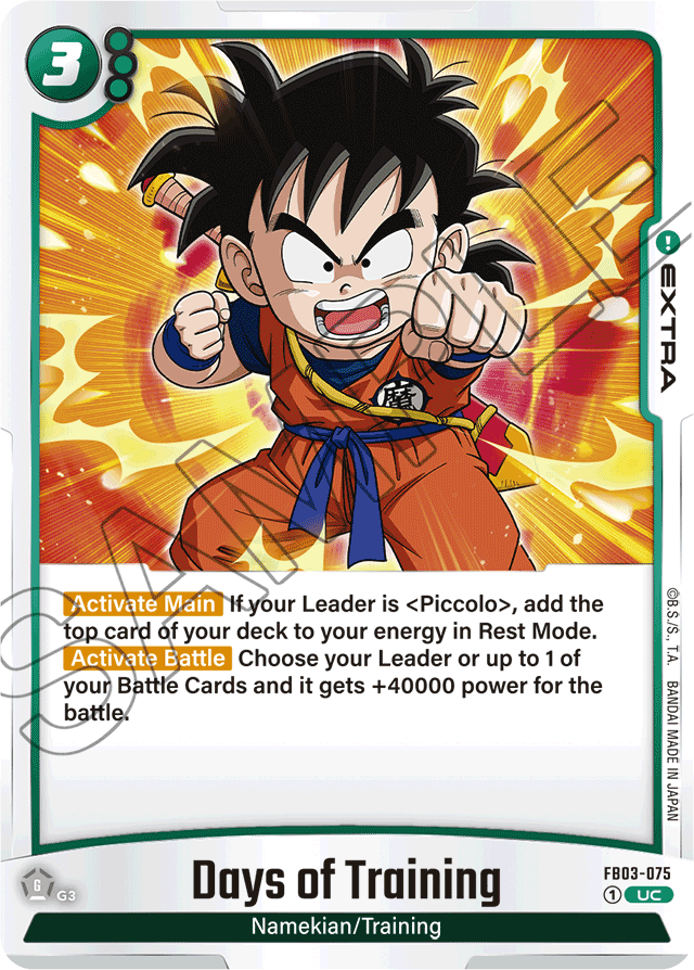 Days of Training - Raging Roar - Uncommon - FB03-075