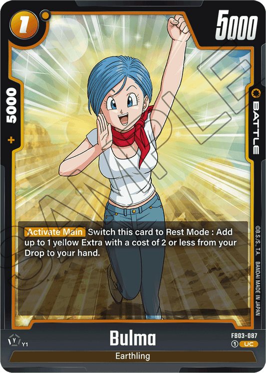 Bulma - FB03-087 - Raging Roar - Uncommon - FB03-087