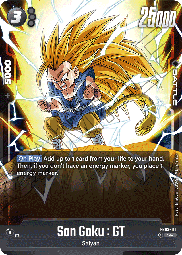 Son Goku : GT - FB03-111 - Raging Roar - Super Rare - FB03-111