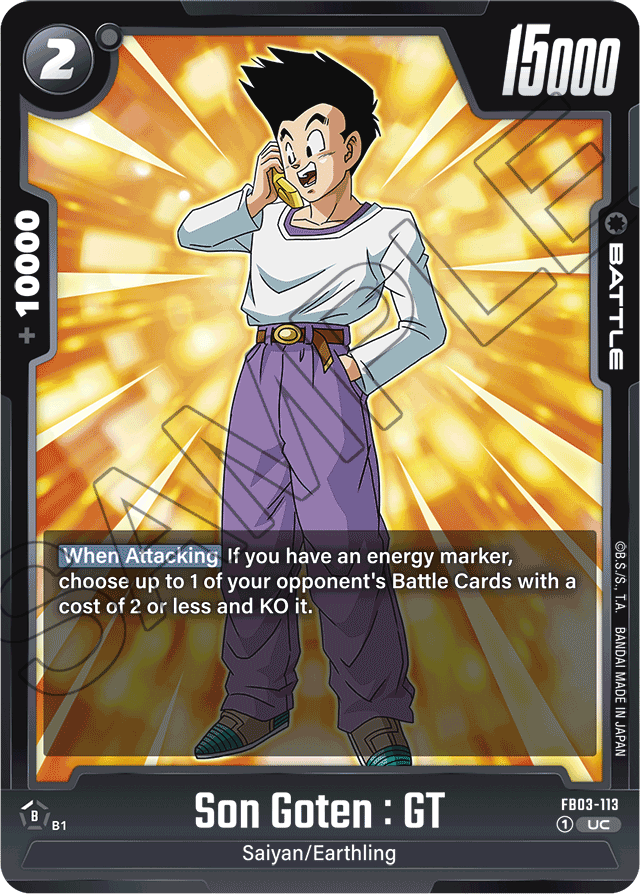 Son Goten : GT - Raging Roar - Uncommon - FB03-113