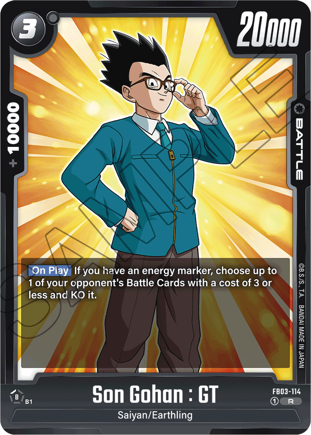 Son Gohan : GT - Raging Roar - Rare - FB03-114