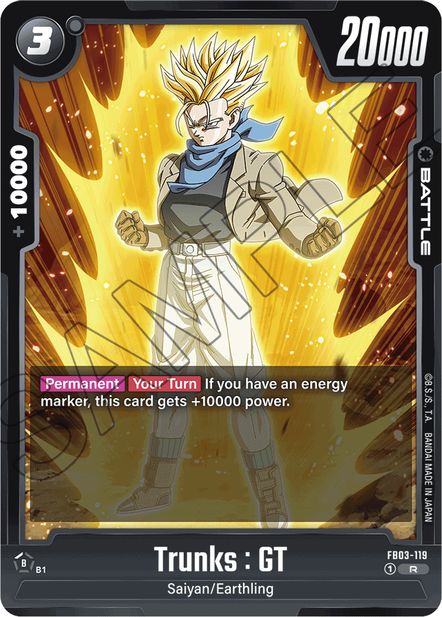 Trunks : GT - FB03-119 - Raging Roar - Rare - FB03-119