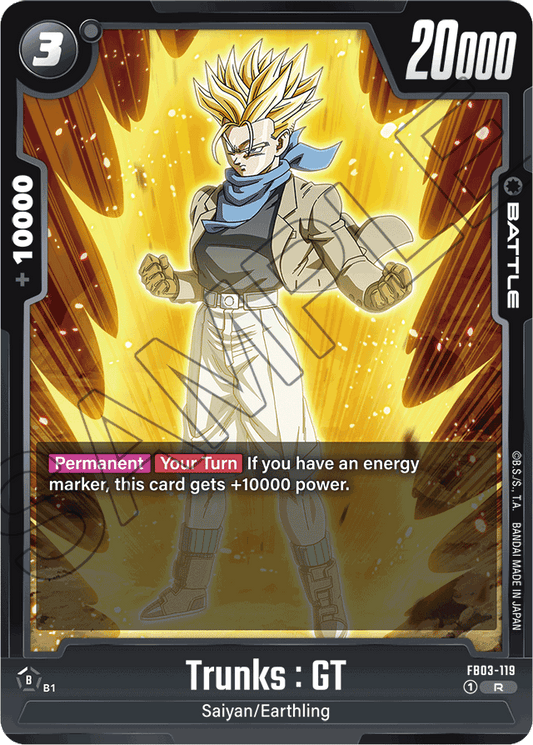 Trunks : GT - FB03-119 - Raging Roar - Rare - FB03-119