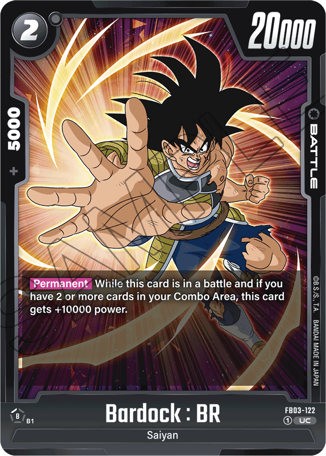 Bardock : BR - Raging Roar - Uncommon - FB03-122