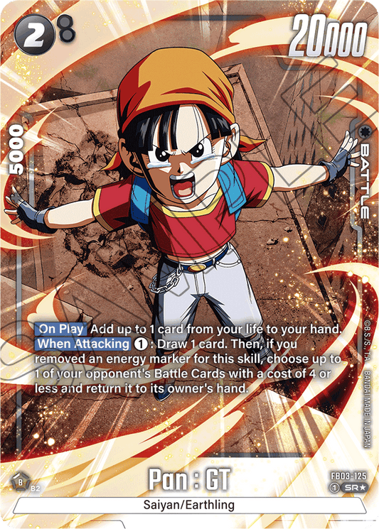 Pan : GT - FB03-125 (Alternate Art) - Raging Roar - Super Rare - FB03-125