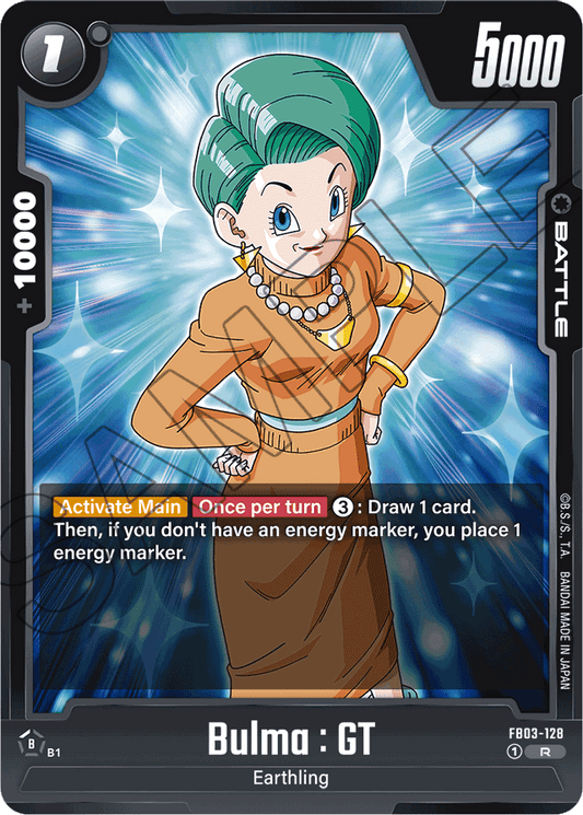 Bulma : GT - Raging Roar - Rare - FB03-128