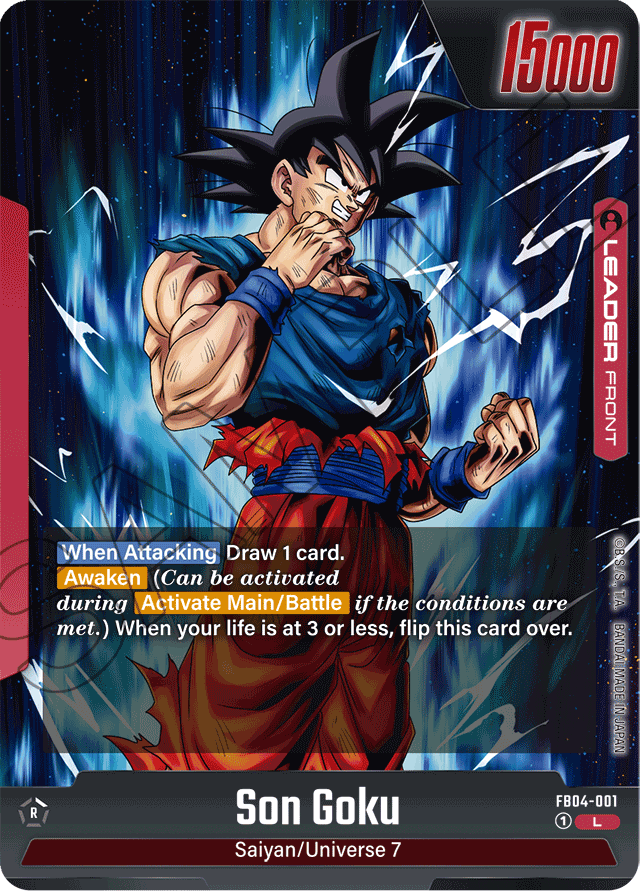 Son Goku - FB04-001 - Ultra Limit - Leader - FB04-001