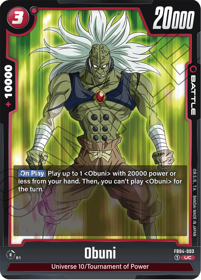 Obuni - Ultra Limit - Uncommon - FB04-003