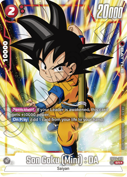 Son Goku (Mini) : DA (Alternate Art) - Ultra Limit - Super Rare - FB04-012