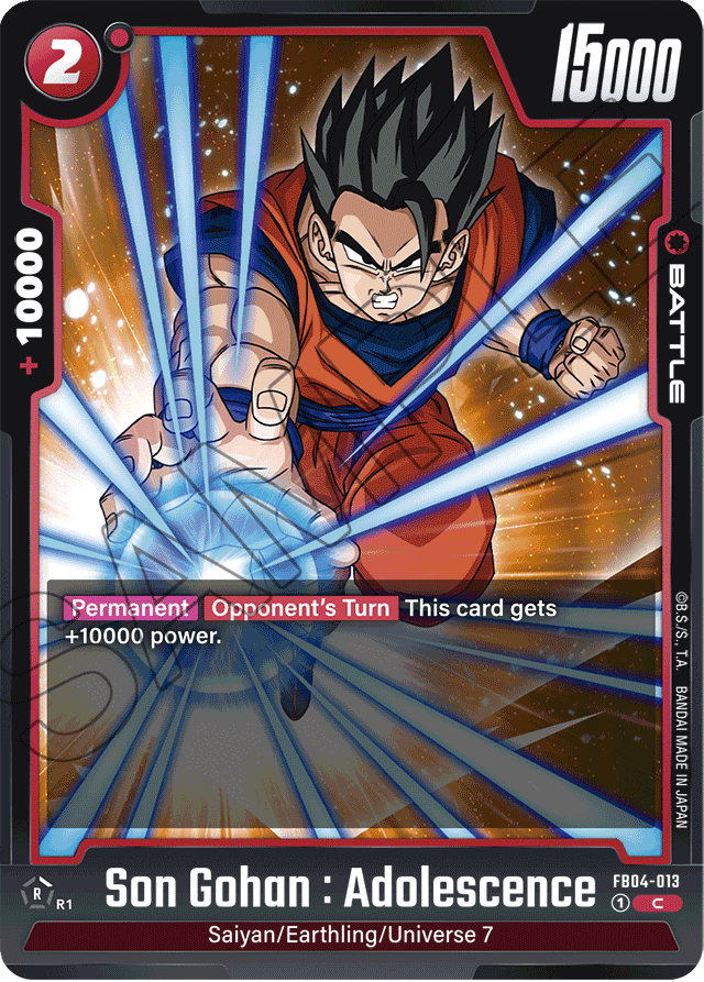 Son Gohan : Adolescence - FB04-013 - Ultra Limit - Common - FB04-013