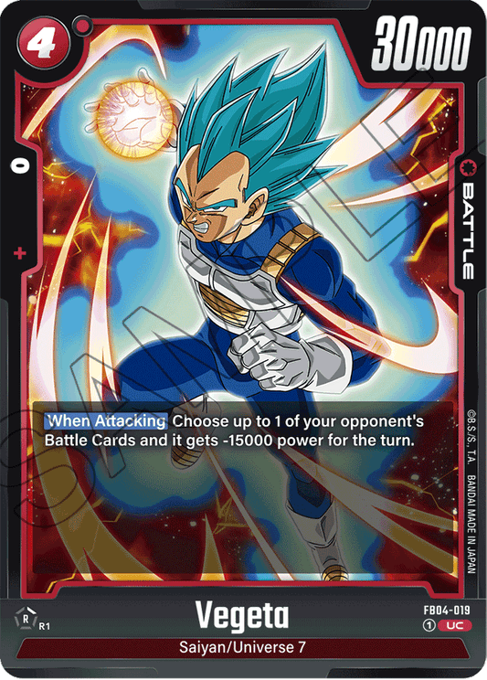 Vegeta - FB04-019 - Ultra Limit - Uncommon - FB04-019