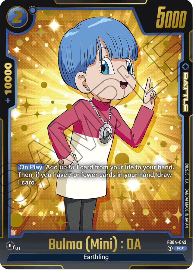 Bulma (Mini) : DA (Alternate Art) - Ultra Limit - Rare - FB04-043