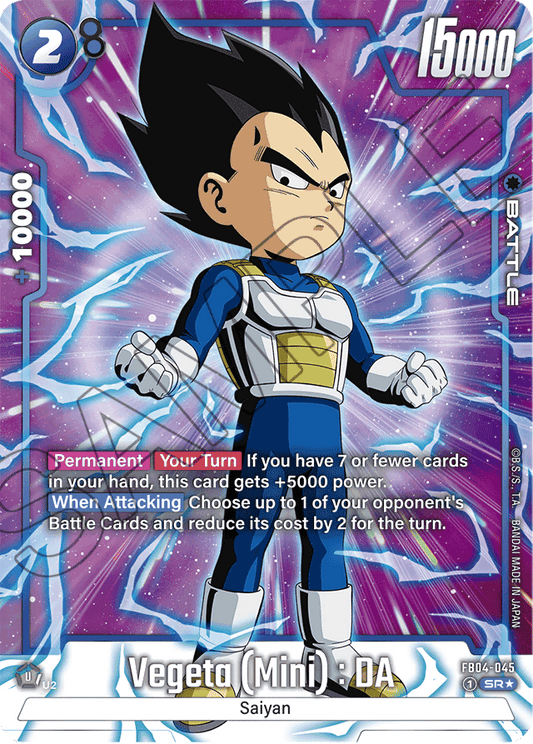 Vegeta (Mini) : DA (Alternate Art) - Ultra Limit - Super Rare - FB04-045