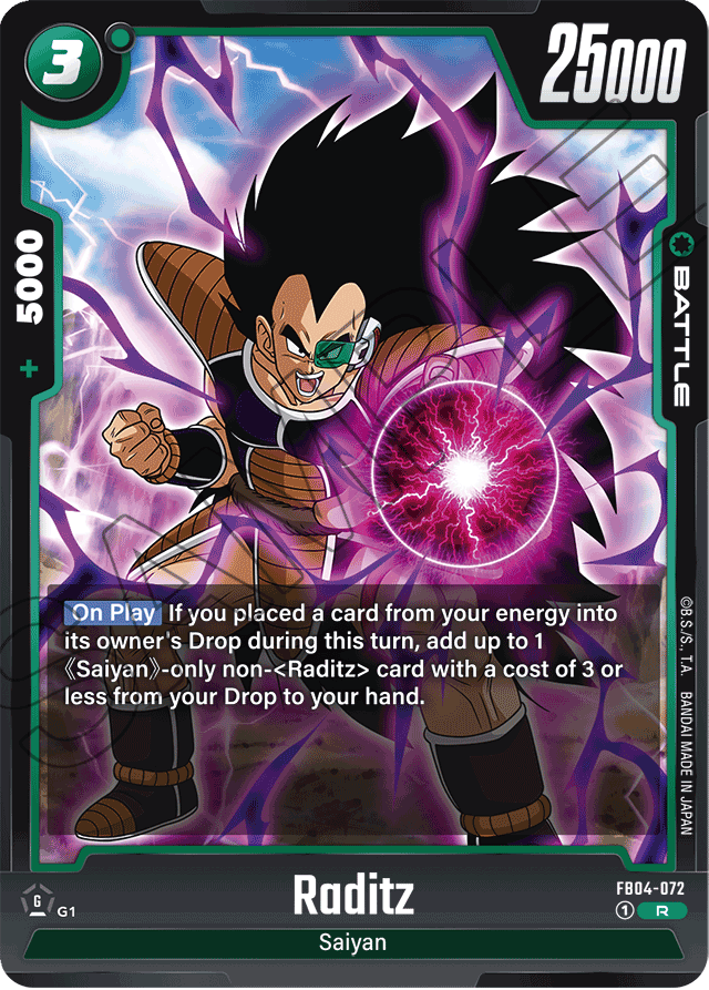 Raditz - Ultra Limit - Rare - FB04-072