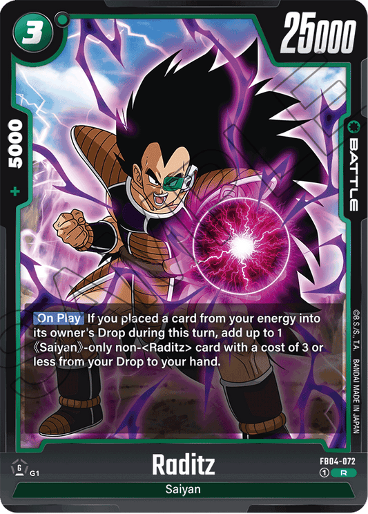 Raditz - Ultra Limit - Rare - FB04-072