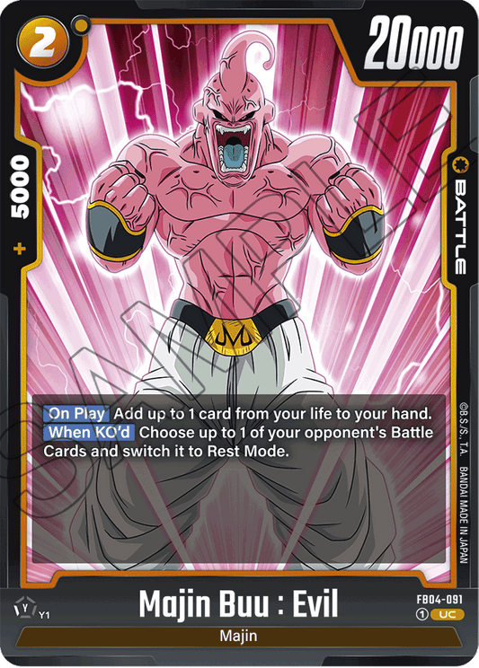 Majin Buu : Evil - FB04-091 - Ultra Limit - Uncommon - FB04-091