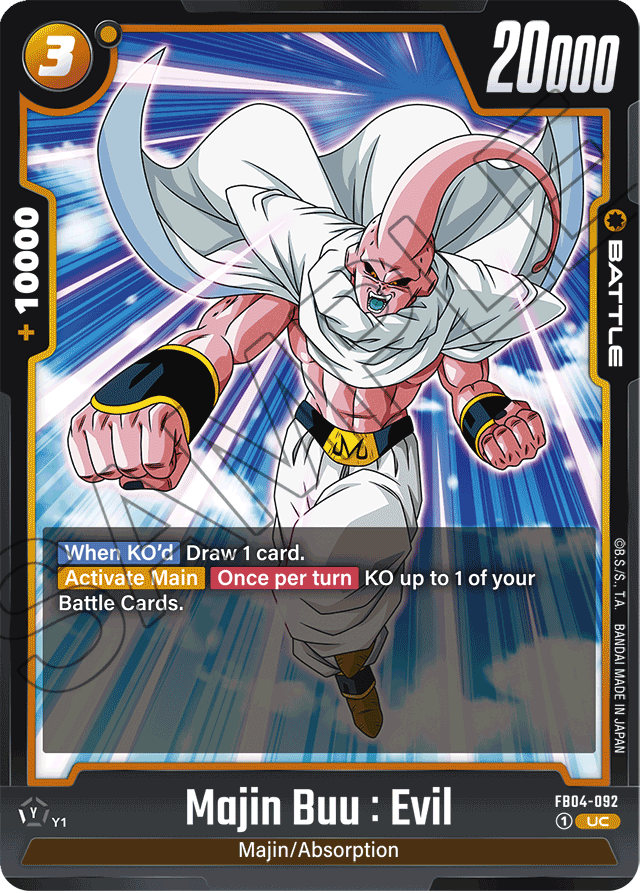 Majin Buu : Evil - FB04-092 - Ultra Limit - Uncommon - FB04-092