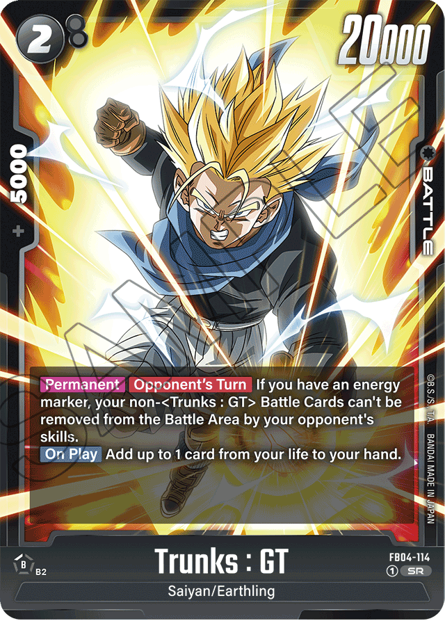 Trunks : GT - FB04-114 - Ultra Limit - Super Rare - FB04-114