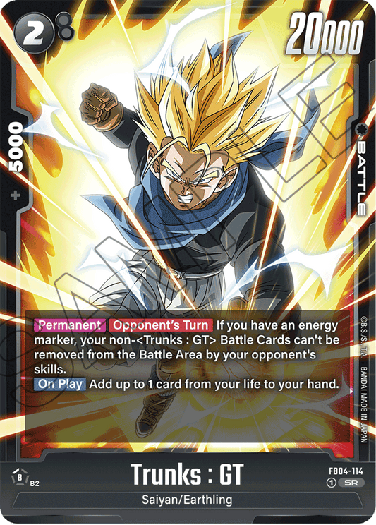 Trunks : GT - FB04-114 - Ultra Limit - Super Rare - FB04-114