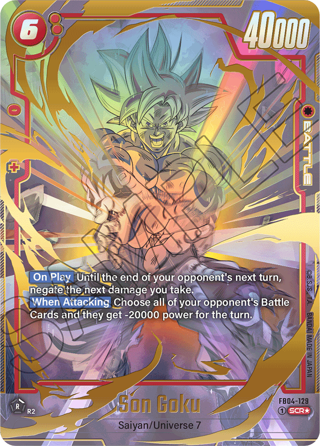 Son Goku - FB04-129 (Alternate Art) - Ultra Limit - Secret Rare - FB04-129