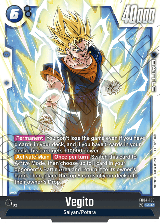 Vegito - FB04-130 - Ultra Limit - Secret Rare - FB04-130