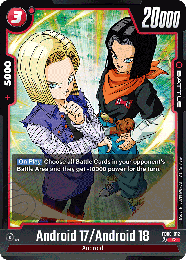 Android 17/Android 18 - Rivals Clash - Rare - FB06-012