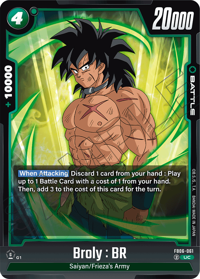 Broly : BR - FB06-061 - Rivals Clash - Uncommon - FB06-061