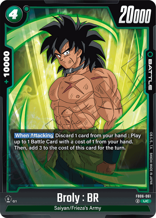 Broly : BR - FB06-061 - Rivals Clash - Uncommon - FB06-061