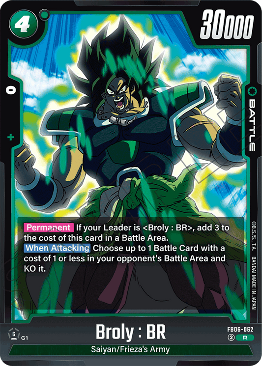 Broly : BR - FB06-062 - Rivals Clash - Rare - FB06-062